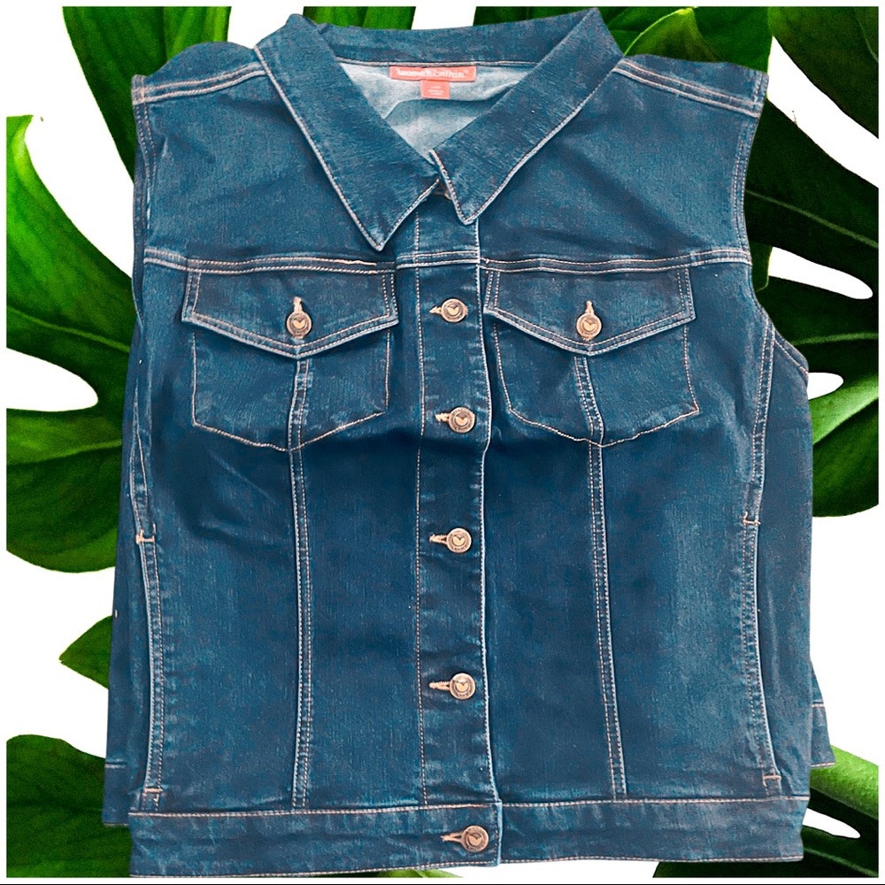 Woman Within 24w brand new NWOT denim vest